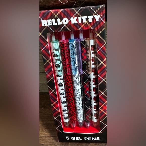 Super Cute Hello Kitty Gel Pens 5 Pack - NEW - Picture 4 of 4